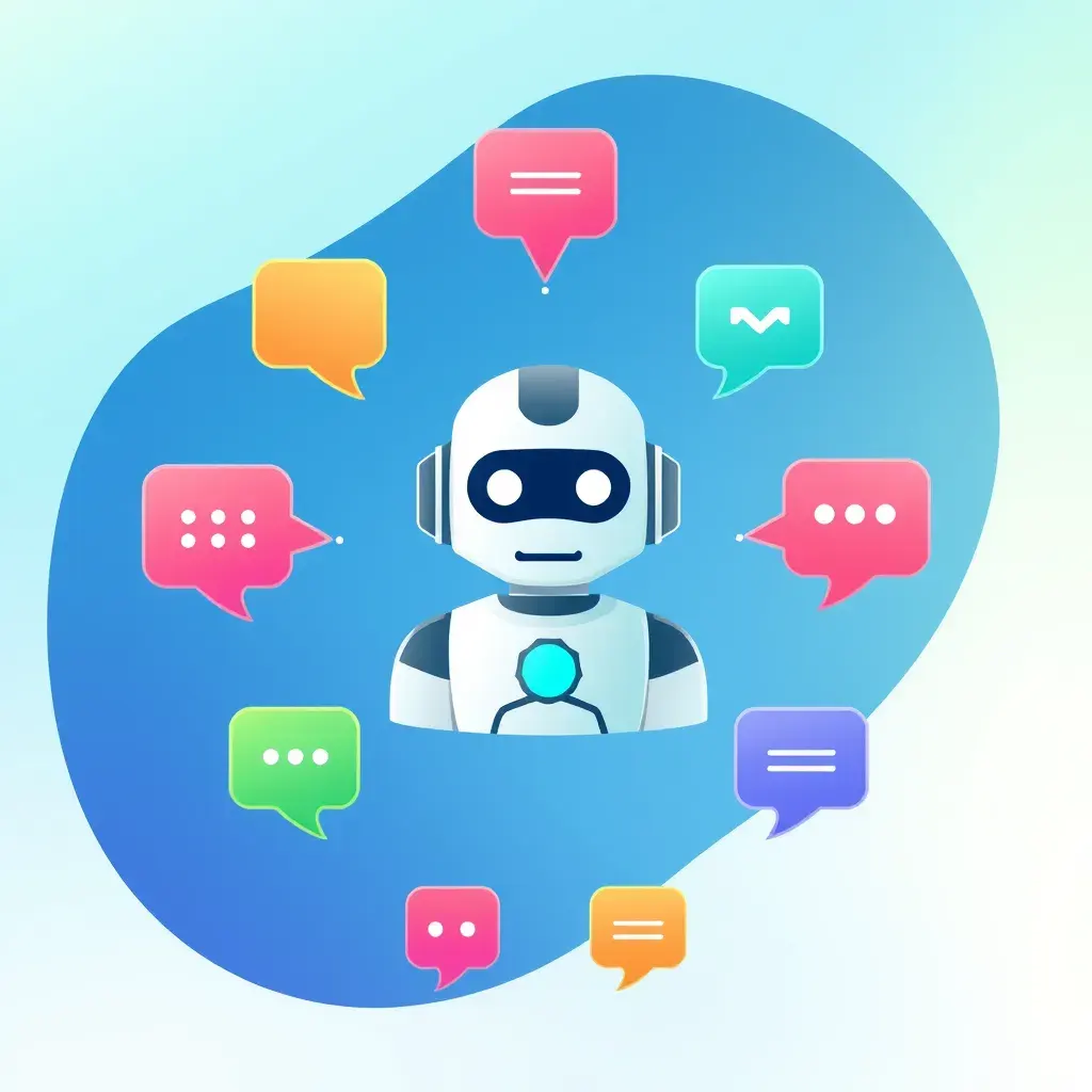 Chatbots con IA Ilustración